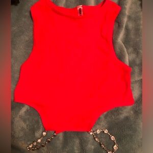 Red Crop Top